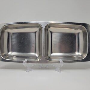 Vintage MCM Stainless Steel Serveware